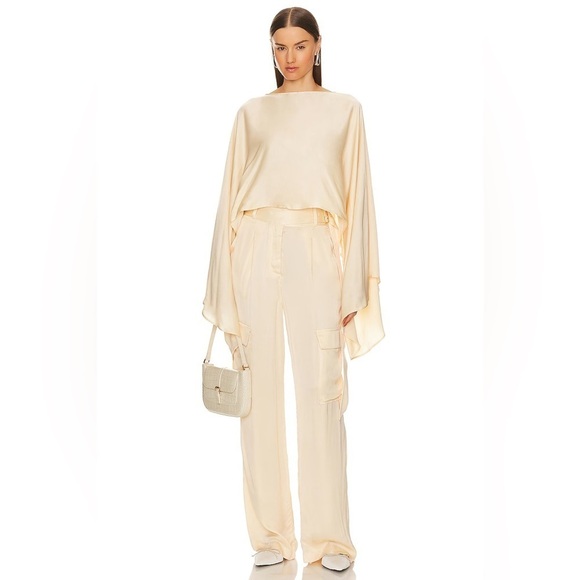 L'Academie Mel Belted Cargo Pants, Nude, Size S - Picture 2 of 11